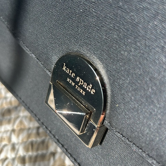 KATE SPADE BLACK LEATHER CONVERTIBLE BAG - Picture 6 of 13